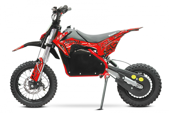 Motocicleta electrica Eco Serval PRIME 1200W 12 10 48V 15Ah Lithiu ION, culoare Rosie Produse in stoc 2023-09-21