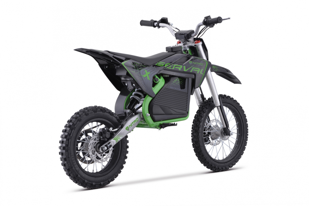 Motocicleta electrica E-Dirtbike Serval VX 1600W 14/12 48V 15Ah Lithiu ION, culoare Verde [17]
