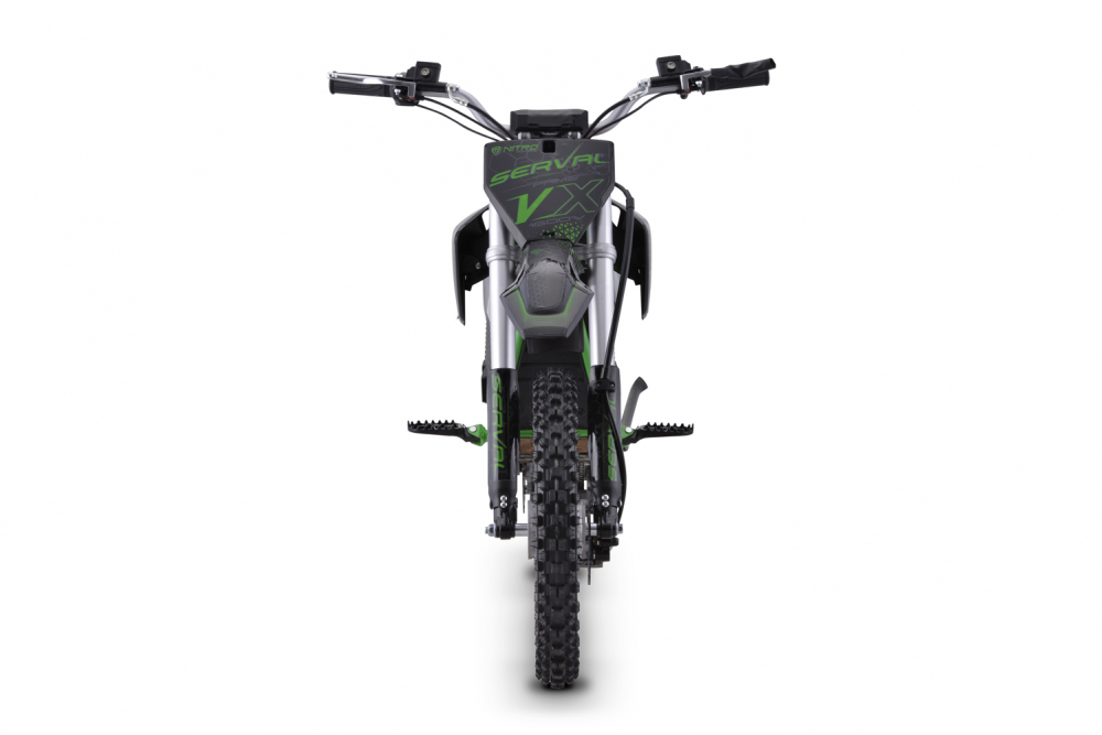Motocicleta electrica E-Dirtbike Serval VX 1600W 14/12 48V 15Ah Lithiu ION, culoare Verde [20]