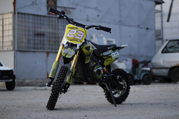 Motocicleta electrica Eco Tiger 1000W 36V 12/10 #Galben [3]