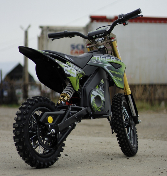 Motocicleta electrica Eco Tiger 1000W 36V 12/10 #Verde [5]