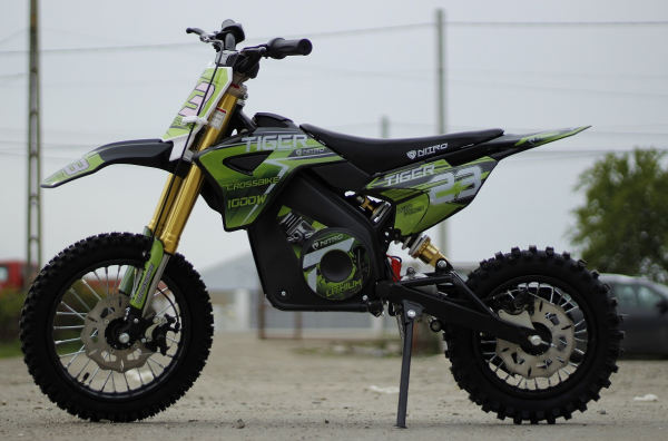 Motocicleta electrica Eco Tiger 1000W 36V 12/10 #Verde [7]