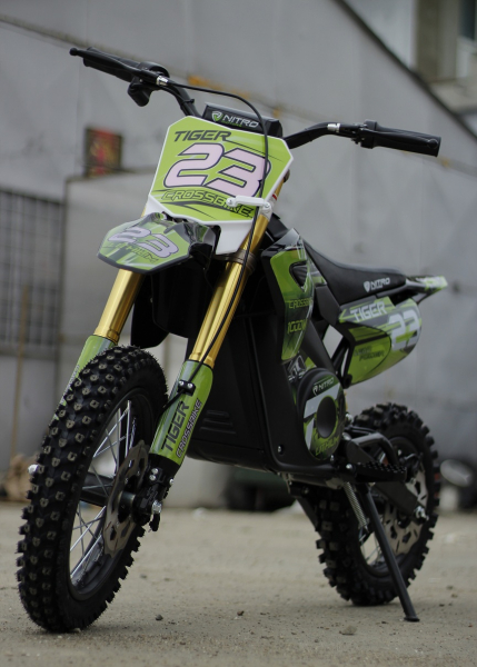 Motocicleta electrica Eco Tiger 1000W 36V 12/10 #Verde [8]