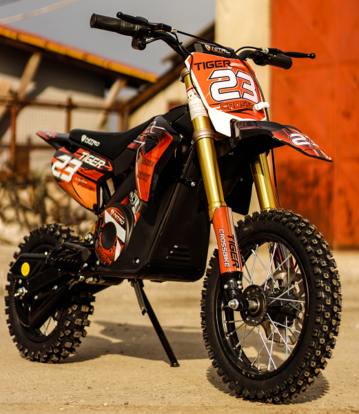 Motocicleta electrica Eco Tiger 1000W 36V 12/10 #Portocaliu [21]