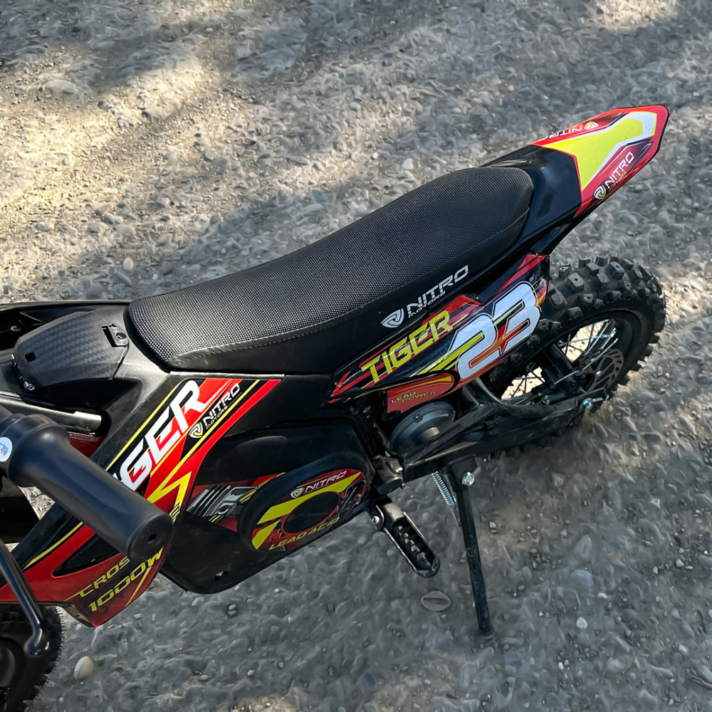 Motocicleta electrica Eco Tiger 1000W 36V 12/10 #Rosu [12]