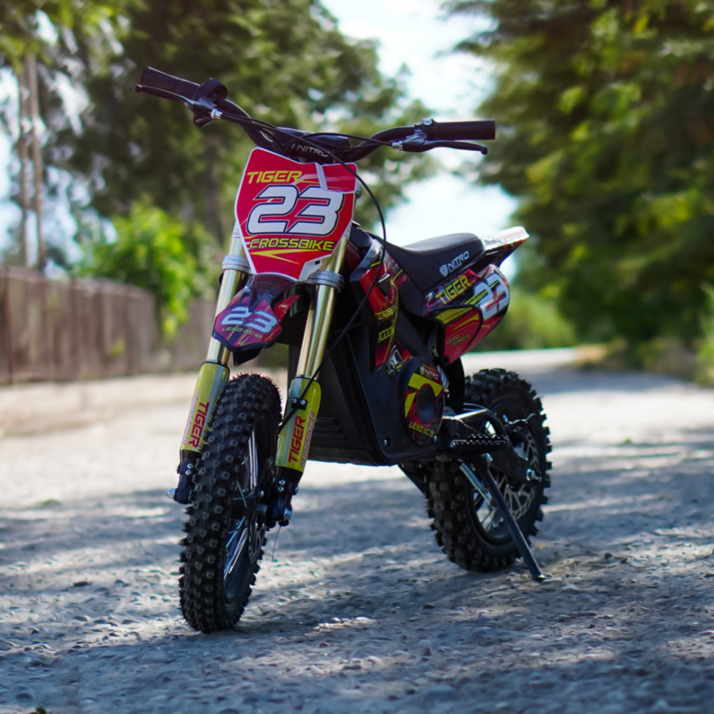 Motocicleta electrica Eco Tiger 1000W 36V 12/10 #Rosu [2]