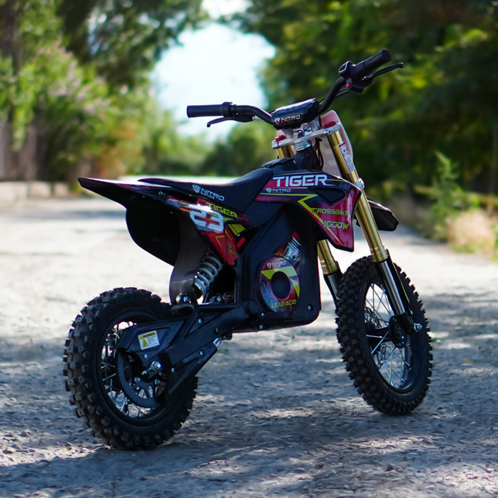 Motocicleta electrica Eco Tiger 1000W 36V 12/10 #Rosu [7]