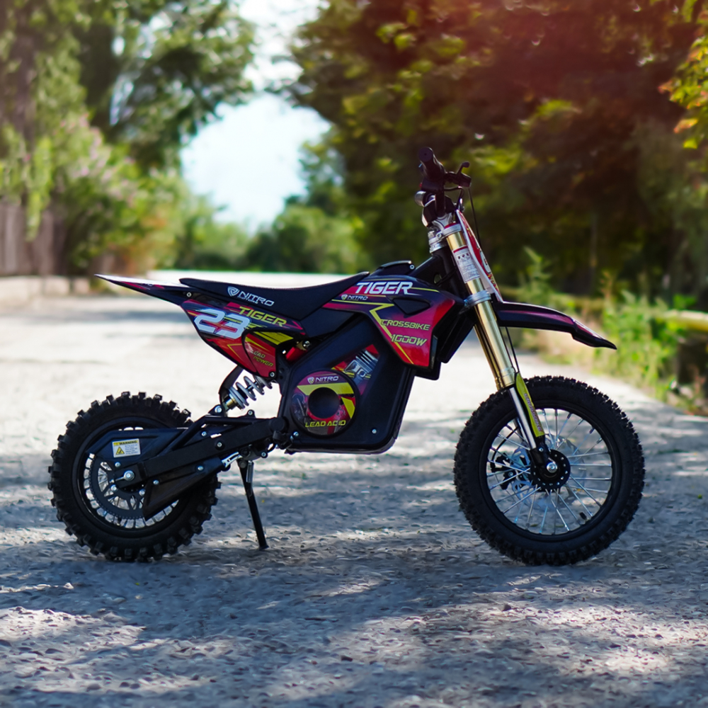 Motocicleta electrica Eco Tiger 1000W 36V 12/10 #Rosu [8]