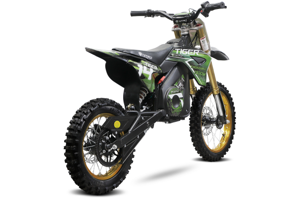 Motocicleta electrica Eco Tiger 1300W 14/12 48V 14Ah Lithiu ION #Verde [5]
