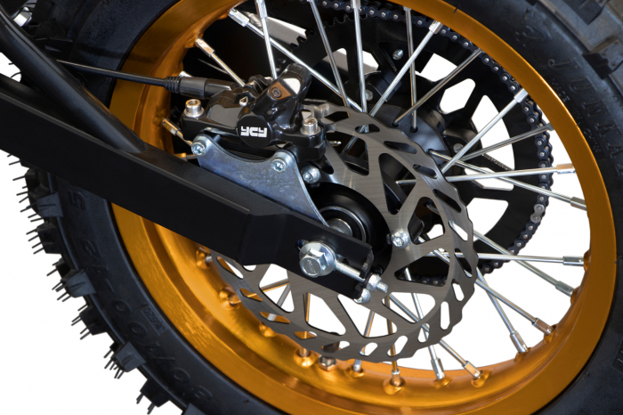 Motocicleta electrica Eco Tiger 1500W 14/12 48V 14Ah Lithiu ION, culoare portocalie [8]