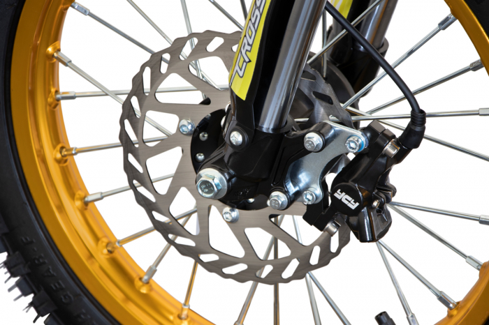 Motocicleta electrica Eco Tiger 1500W 14/12 48V 14Ah Lithiu ION, culoare portocalie [10]