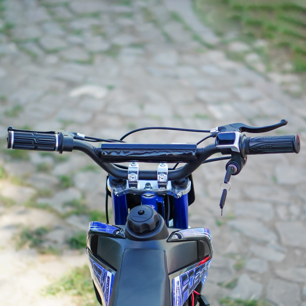 Motocicleta electrica NITRO Eco Fossa 1000W 36V cu limitator viteza, culoare albastra [15]