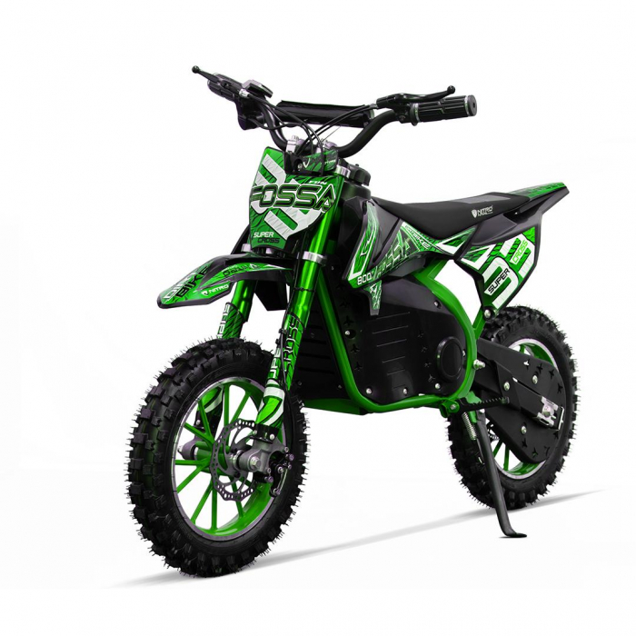 Motocicleta electrica NITRO Eco Fossa 800W 36V cu limitator viteza, culoare Verde