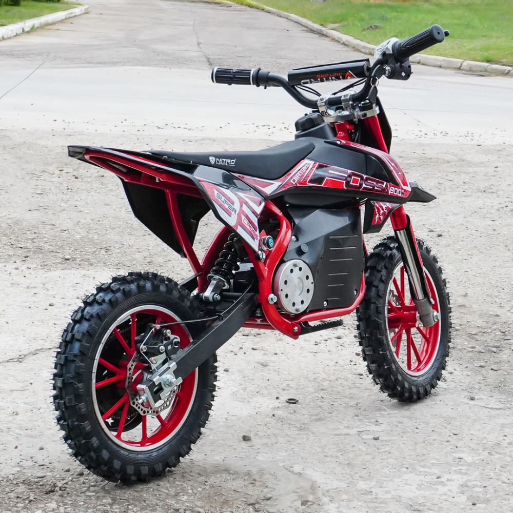 Motocicleta electrica NITRO Eco Fossa 800W 36V cu limitator viteza, culoare Rosu [7]