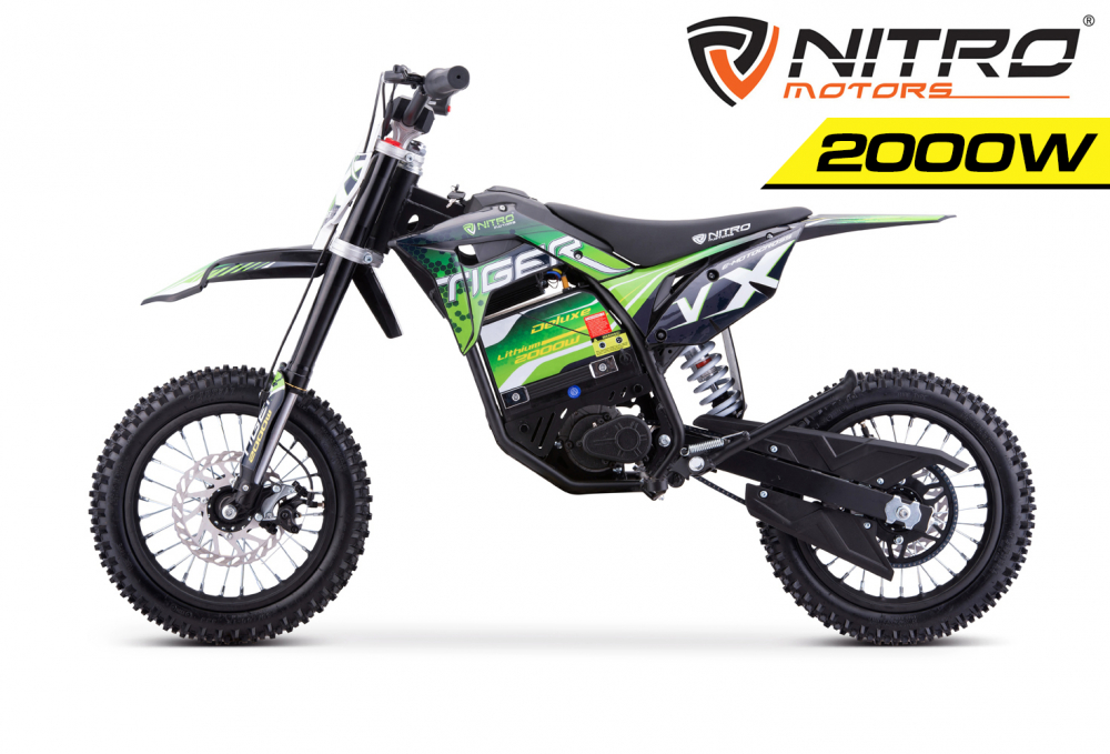 Motocicleta electrica Nitro Tiger VX DLX  2000W 12/12 60V 13Ah Lithiu ION, culoare verde [3]