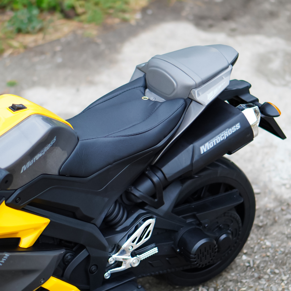 Motocicleta electrica pentru 3-9 ani, Kinderauto TR15 SuperBike PREMIUM, culoare Galbena [14]