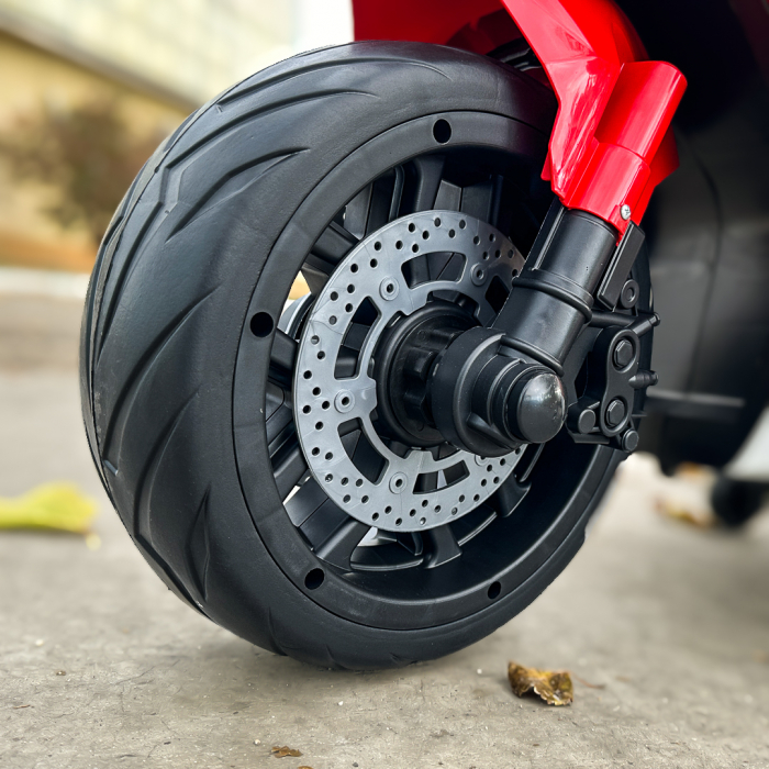 Motocicleta electrica pentru 3-9 ani, Kinderauto TR15 SuperBike PREMIUM, culoare Rosie [16]