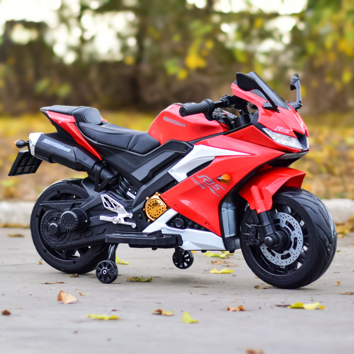 Motocicleta electrica pentru 3-9 ani, Kinderauto TR15 SuperBike PREMIUM, culoare Rosie [8]