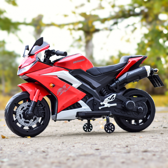 Motocicleta electrica pentru 3-9 ani, Kinderauto TR15 SuperBike PREMIUM, culoare Rosie [3]