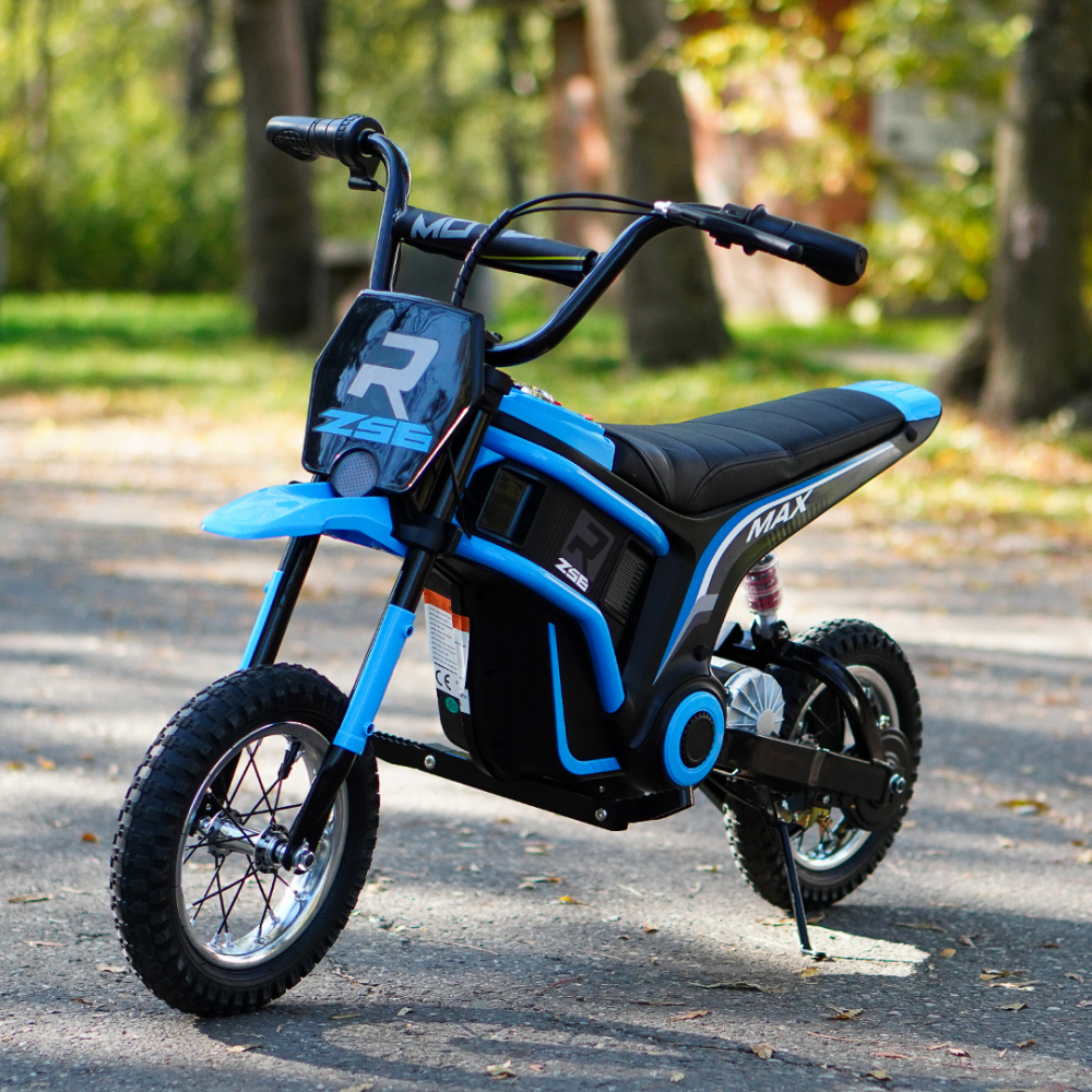 Motocicleta electrica pentru copii 5-10 ani, Kinderauto Enduro, 350W 24V, albastra [2]