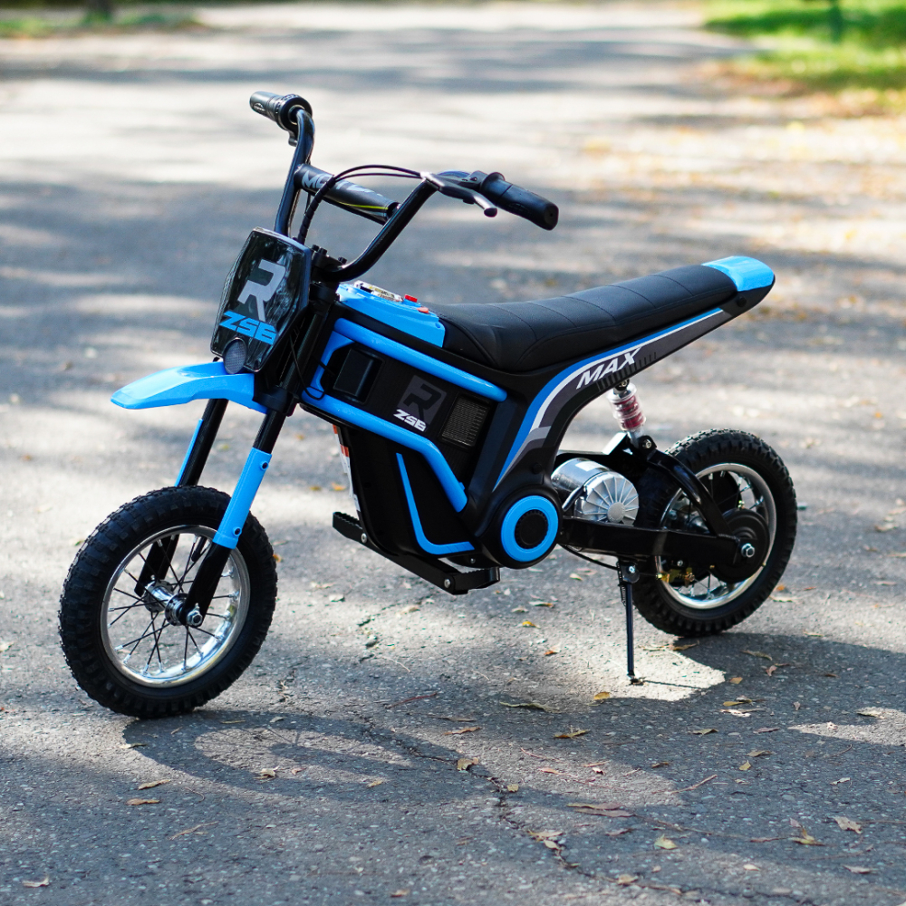 Motocicleta electrica pentru copii 5-10 ani, Kinderauto Enduro, 350W 24V, albastra [3]