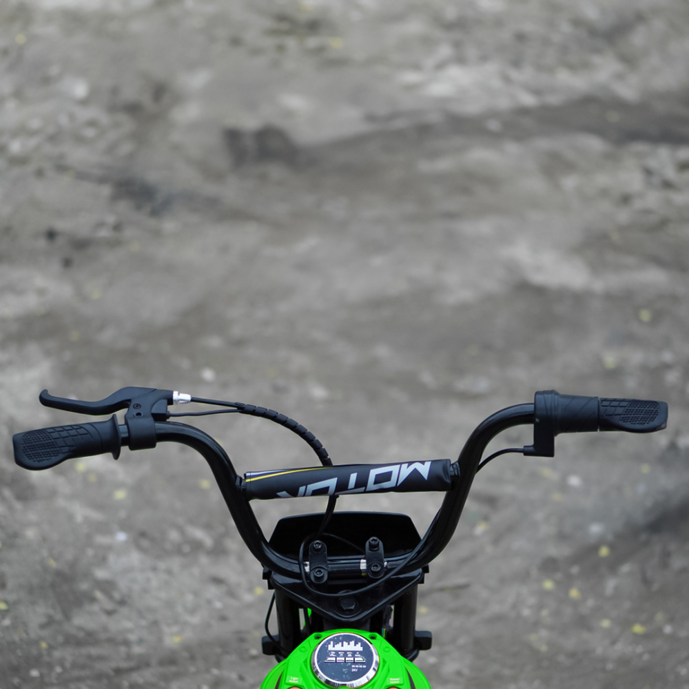 Motocicleta electrica pentru copii 5-10 ani, Kinderauto Enduro, Premium 350W, 24V, culoare verde [11]