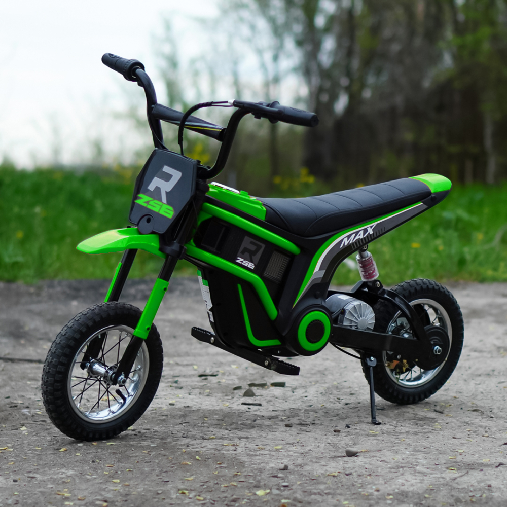 Motocicleta electrica pentru copii 5-10 ani, Kinderauto Enduro, Premium 350W, 24V, culoare verde [3]