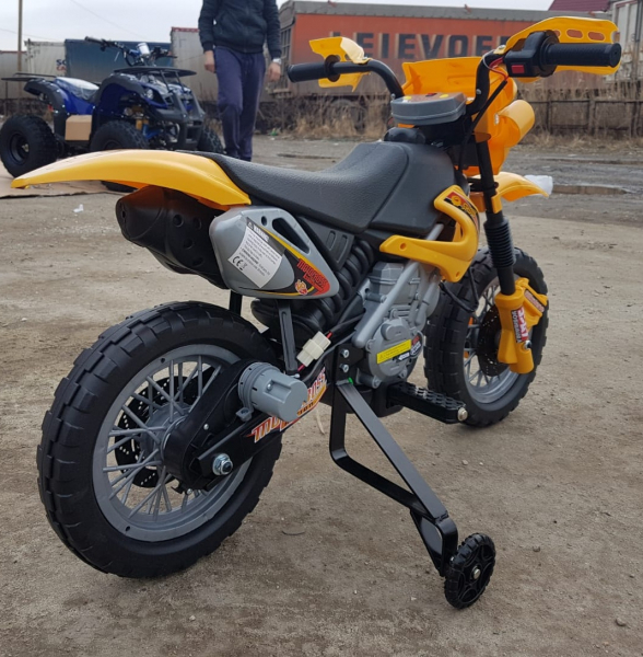 Motocicleta electrica pentru copii BJ014 45W 6V STANDARD #Galben [4]