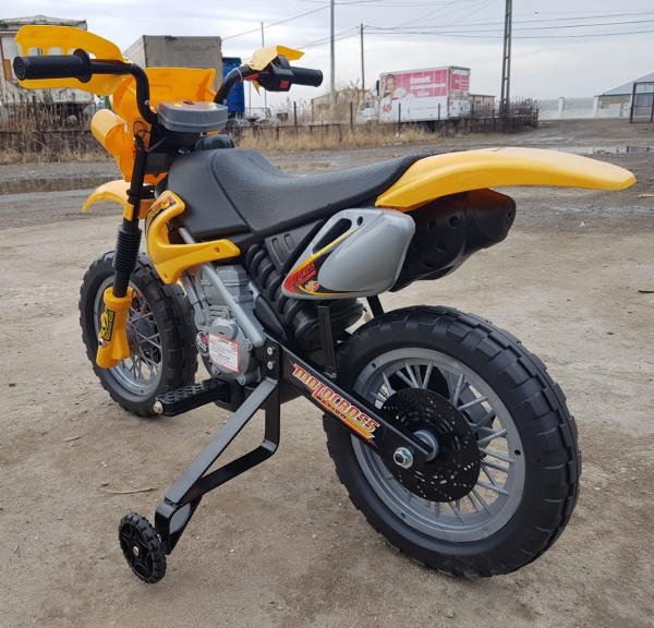 Motocicleta electrica pentru copii BJ014 45W 6V STANDARD #Galben [10]