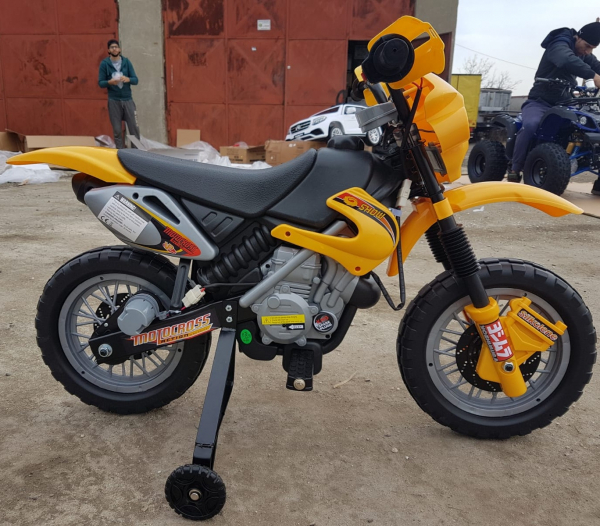 Motocicleta electrica pentru copii BJ014 45W 6V STANDARD #Galben [8]