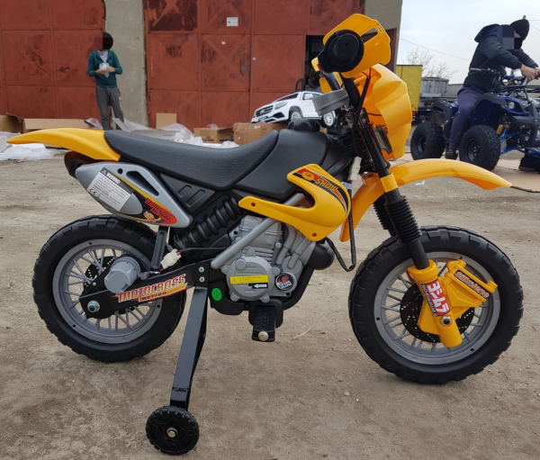 Motocicleta electrica pentru copii BJ014 45W 6V STANDARD #Galben [3]