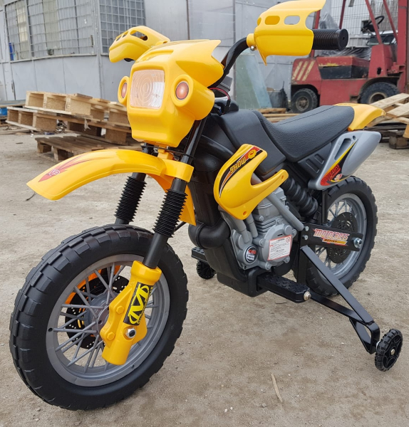 Motocicleta electrica pentru copii BJ014 45W 6V STANDARD #Galben [2]