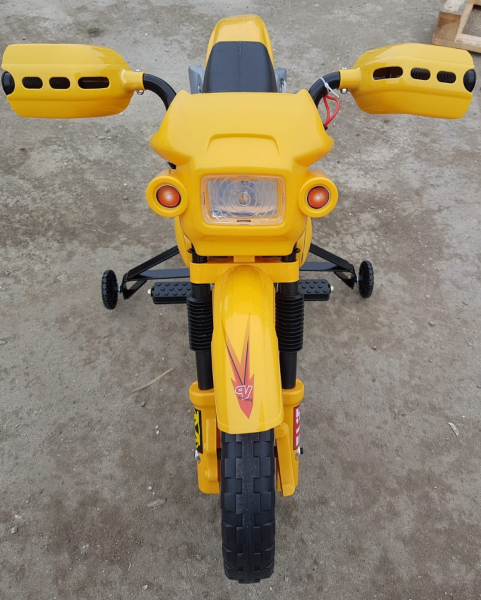 Motocicleta electrica pentru copii BJ014 45W 6V STANDARD #Galben [7]