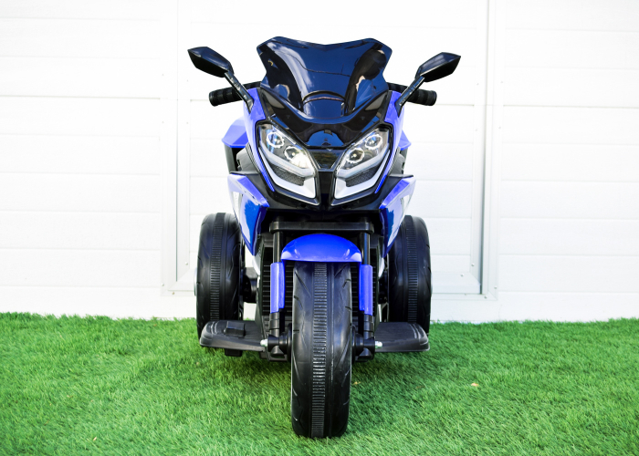 Motocicleta electrica pentru copii BJ618, bluetooth, 70W, 6V, music player, STANDARD #Albastru [4]
