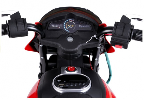 Motocicleta electrica pentru copii BJT5158 45W 6V STANDARD #Rosu [9]