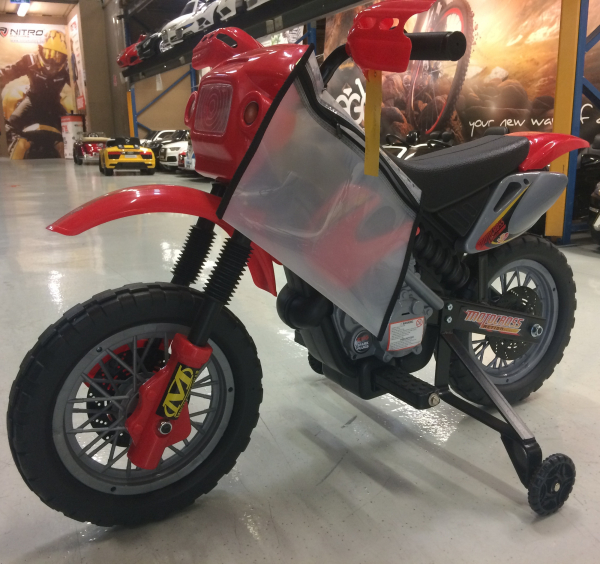 Motocicleta electrica pentru copii BJ014 45W 6V STANDARD #Rosu [2]