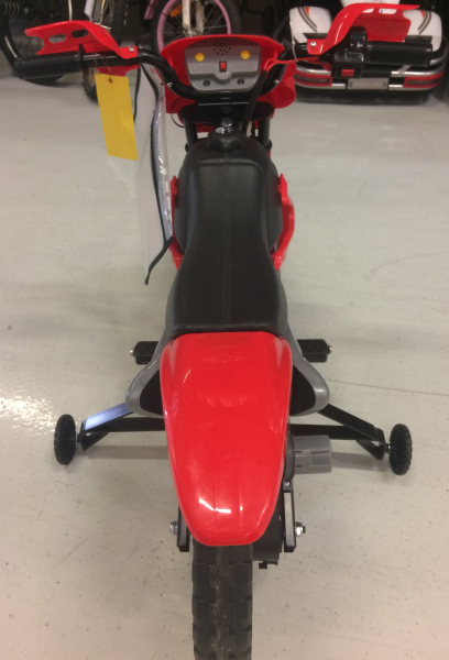 Motocicleta electrica pentru copii BJ014 45W 6V STANDARD #Rosu [5]