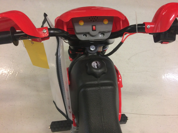 Motocicleta electrica pentru copii BJ014 45W 6V STANDARD #Rosu [7]