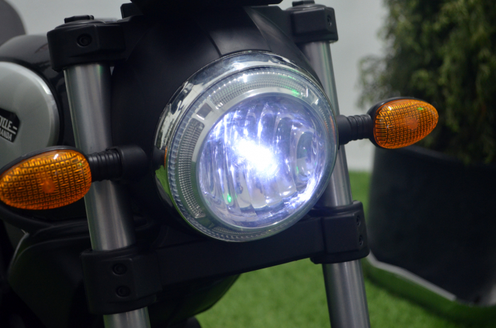 Motocicleta electrica pentru copii BT307 60W CU ROTI Gonflabile #Negru [9]