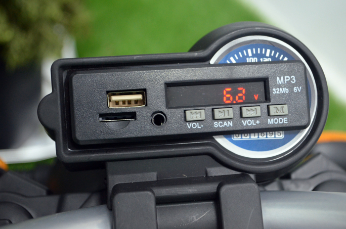 Motocicleta electrica pentru copii BT307 60W CU ROTI Gonflabile #Negru [8]