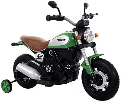 Motocicleta electrica pentru copii BT307 60W CU ROTI Gonflabile #Verde [3]