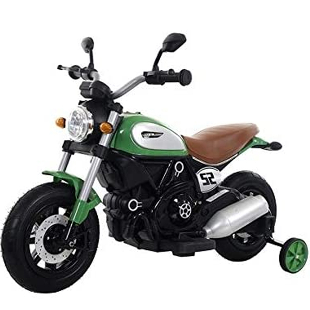 Motocicleta electrica pentru copii BT307 60W CU ROTI Gonflabile #Verde [1]