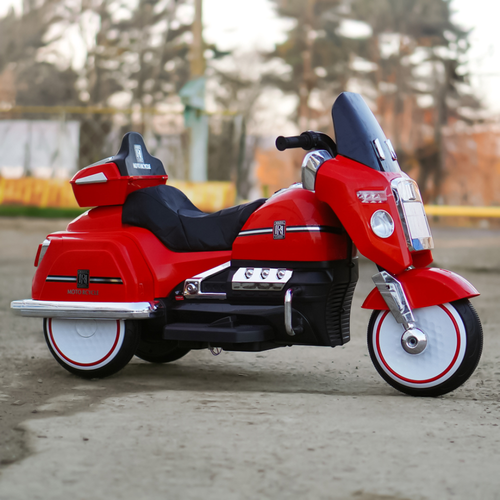 Motocicleta Chopper Royce copii, 80W, 12V, rosu [5]