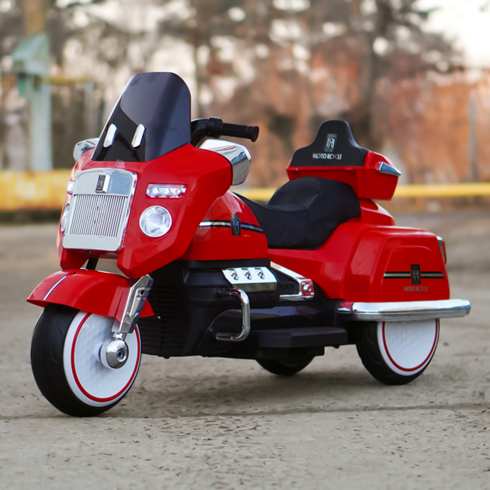 Motocicleta Chopper Royce copii, 80W, 12V, rosu [2]