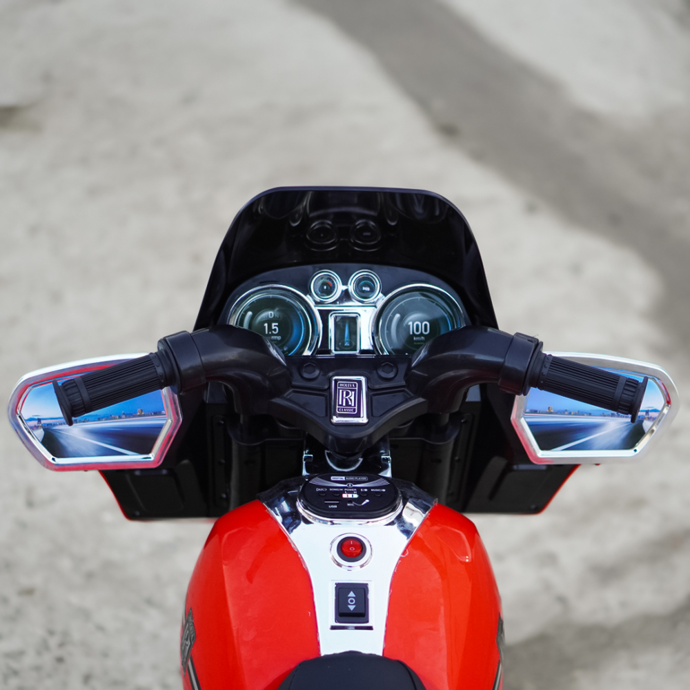 Motocicleta Chopper Royce copii, 80W, 12V, rosu [15]