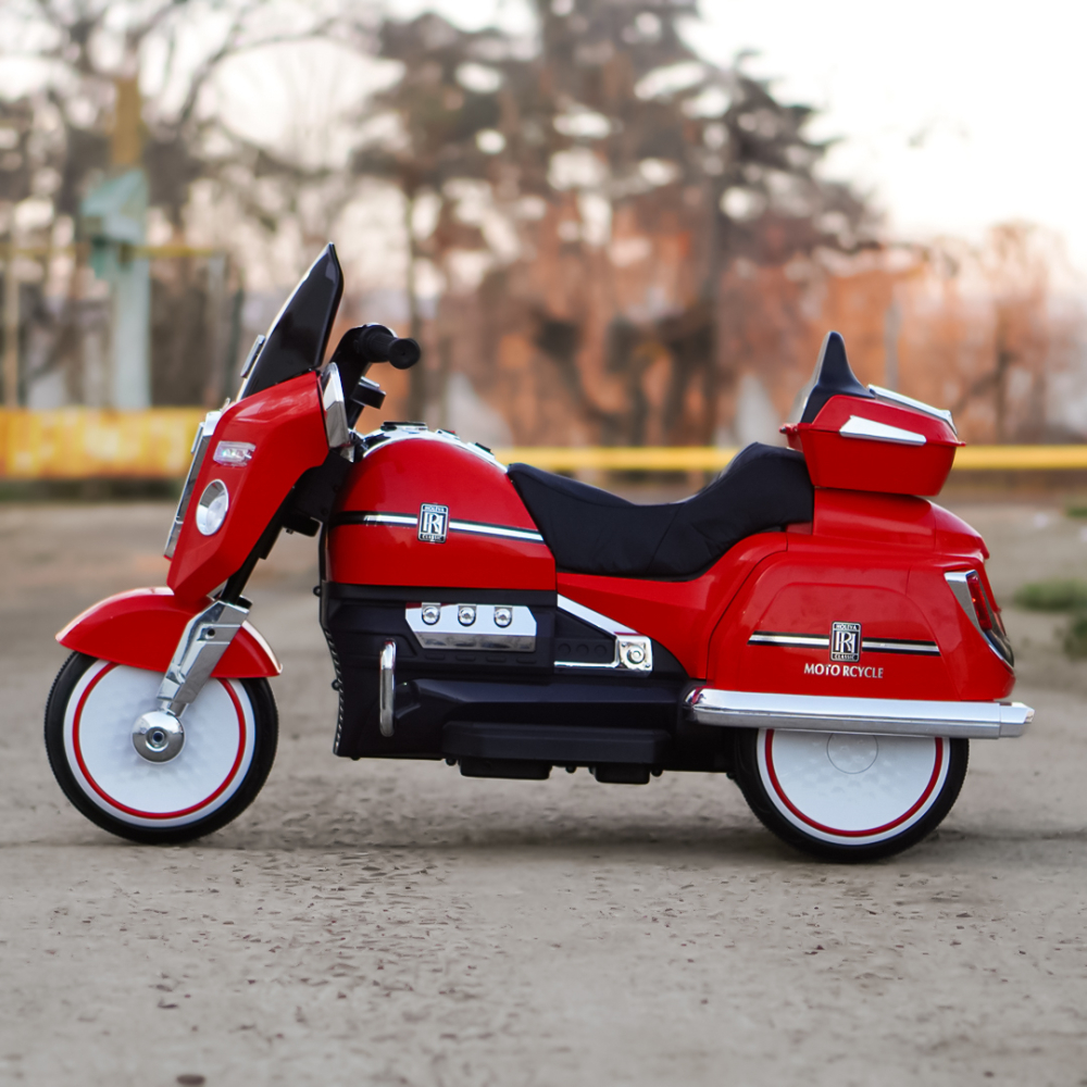 Motocicleta Chopper Royce copii, 80W, 12V, rosu [9]