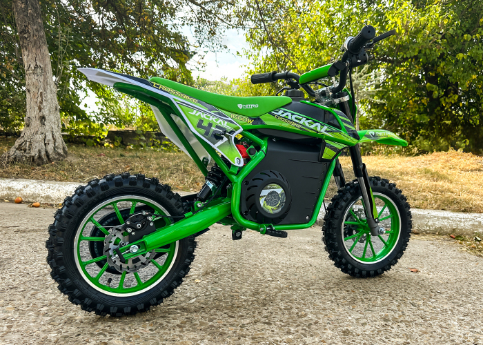 Motocicleta electrica pentru copii Eco Jackal 1000W 10 inch, culoare Verde [3]