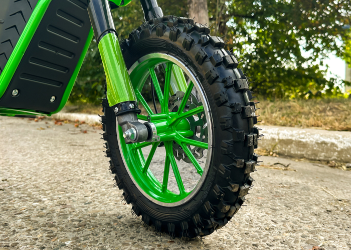 Motocicleta electrica pentru copii Eco Jackal 1000W 10 inch, culoare Verde [5]