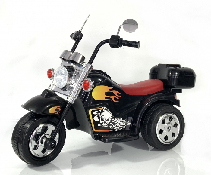 Motocicleta electrica pentru copii Kinderauto BJ777 35W 6V culoare neagra 35W