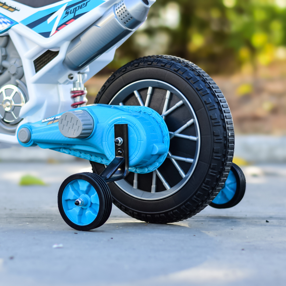 Motocicleta electrica pentru copii Kinderauto BJH022 70W 12V, culoare Albastru [10]